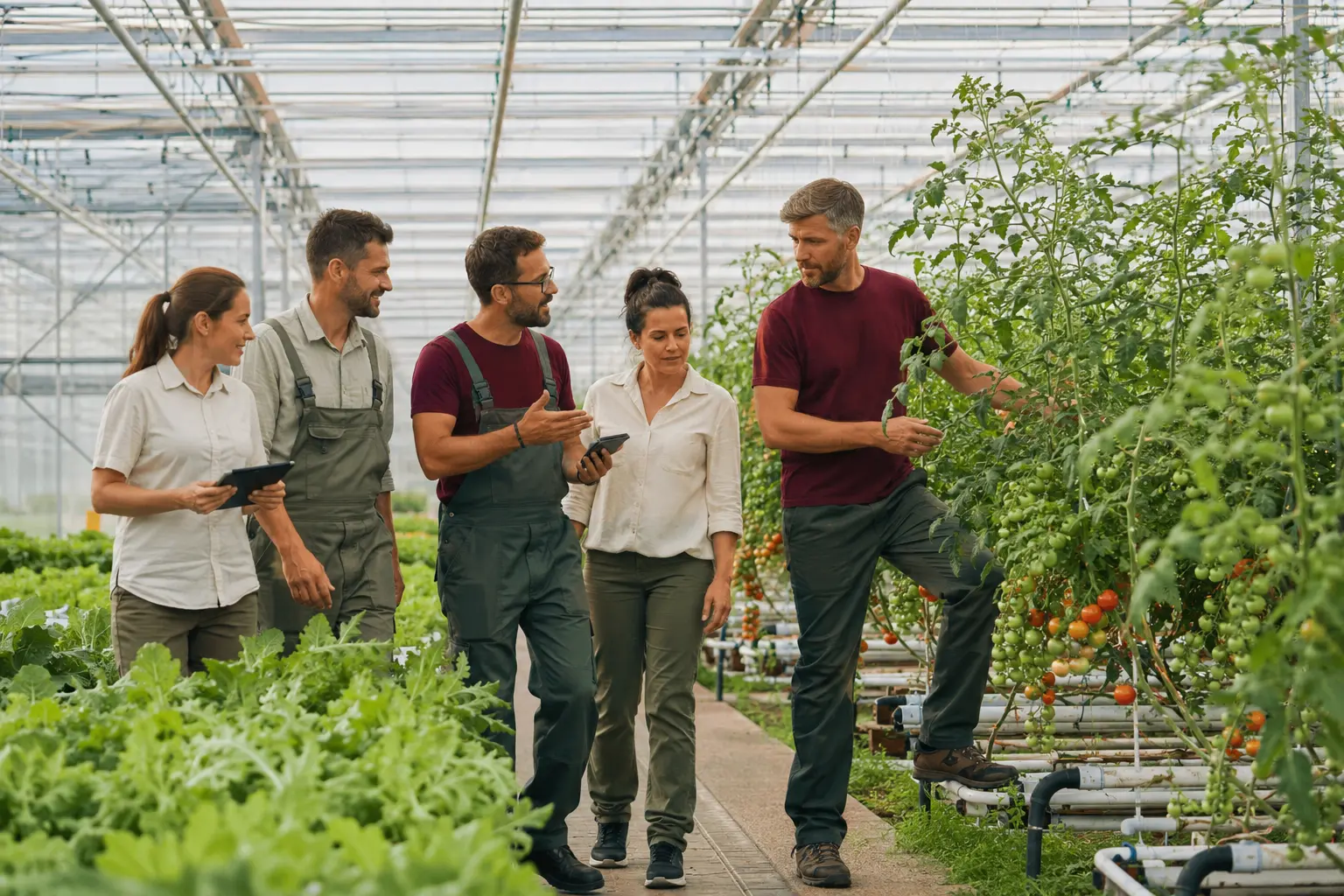 Agriculture team at work